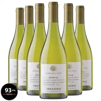 Costco Errazuriz Aconcagua Costa Chardonnay 2019, 6 x 75cl offer