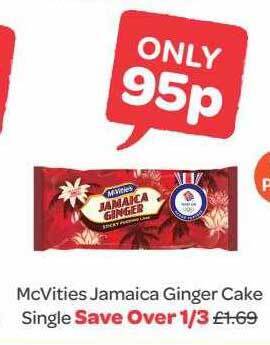 Spar Mcvities Jamaica Ginger Cake Single offer