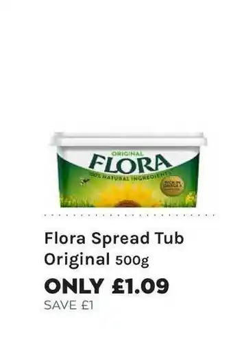 Mace Flora Spread Tub Original 500g offer