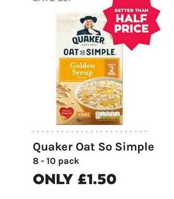 Mace Quaker Oat So Simple offer