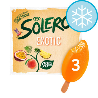 Tesco Solero Exotic Ice Cream 3 X 90Ml offer