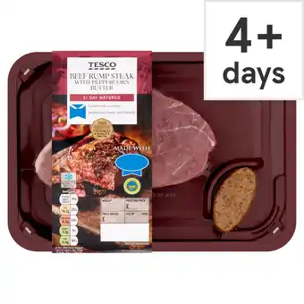 Tesco Tesco Rump Steak With Peppercorn Butter 247G offer