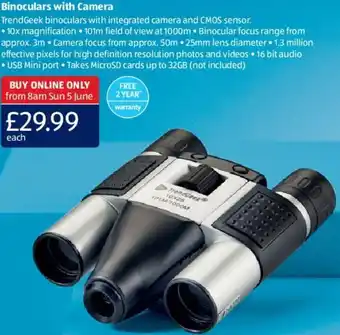 Aldi Binoculars With Camera offer