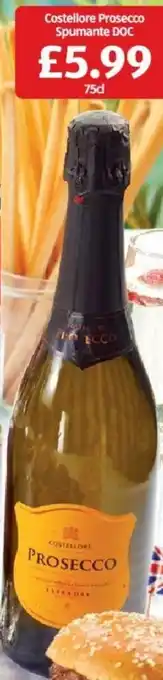 Aldi Costellore Prosecco Spumante DOC 75cl offer