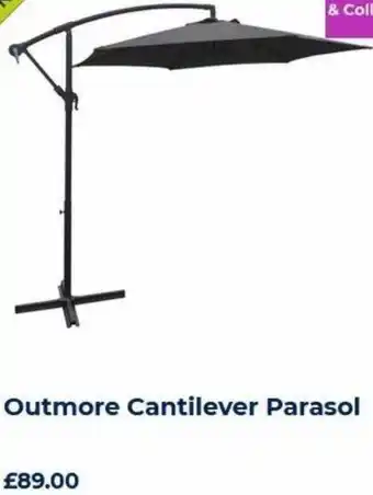 The Original Factory Shop Outmore Cantilever Parasol offer