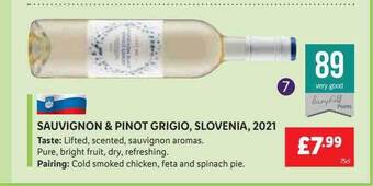 Lidl Sauvignon & Pinot Grigio, Slovenia, 2021 offer