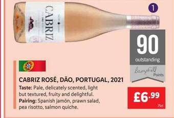 Lidl Cabriz Rosé, Dão, Portugal, 2021 offer