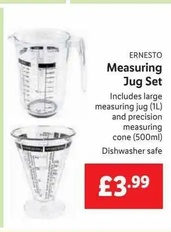 Lidl Ernesto Measuring Jug Set offer
