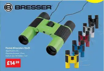 Lidl Bresser Pocket Binoculars 10 X 25 offer