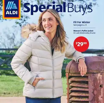 Aldi Women's Puffer Jacket offer