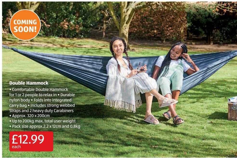 Double Hammock offer at Aldi