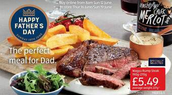 Aldi Wagyu Rump Steak offer