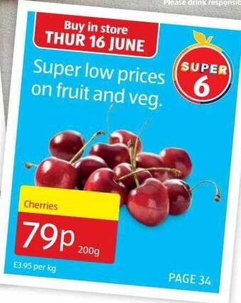 Aldi Cherries offer