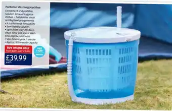 Aldi Portable Washing Machine offer