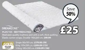 JYSK Dreamzone Plus T25-mattress Pad offer