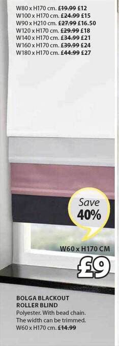 JYSK Bolga Blackout Roller Blind offer