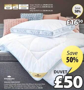 JYSK Kronborg Malvik Fibre Duvet offer