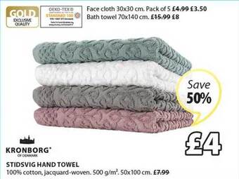 JYSK Kronborg Stidsvig Hand Towel offer