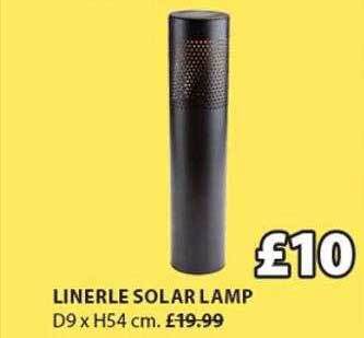JYSK Linerle Solar Lamp offer