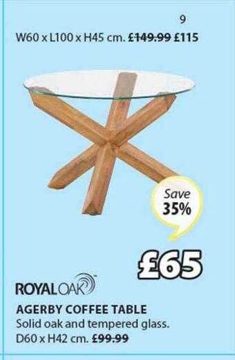 JYSK Royaloak Agerby Coffee Table offer