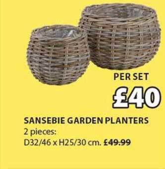 JYSK Sansebie Garden Planters offer