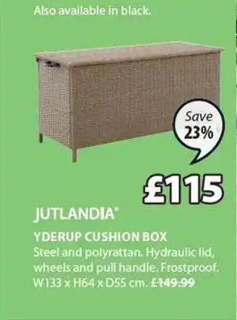 JYSK Jutlandias Yderup Cushion Box offer