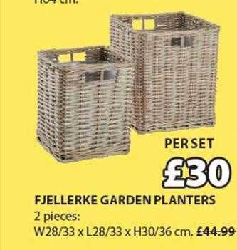 JYSK Fjellerke Garden Planters offer
