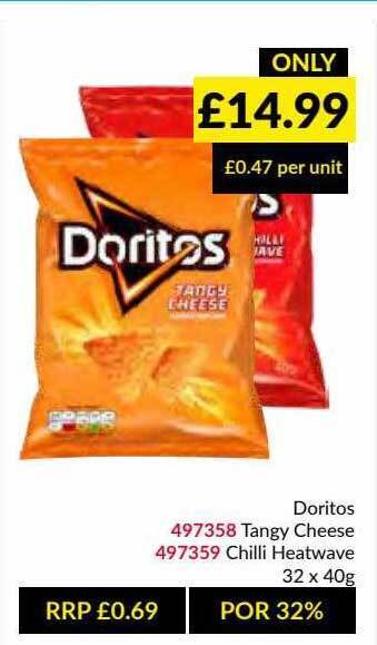 Musgrave MarketPlace Doritos, Tangy Cheese Chilli Heatwave offer