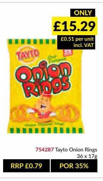 Musgrave MarketPlace Tayto Onion Rings offer