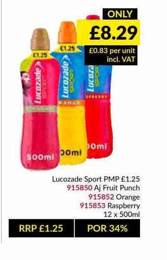 Musgrave MarketPlace Lucozade Sport offer