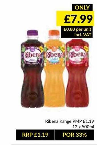 Musgrave MarketPlace Ribena Range offer