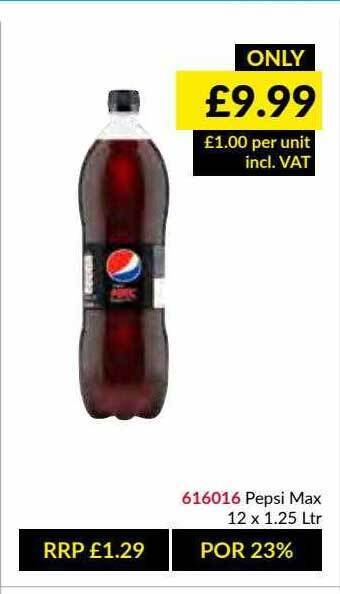 Musgrave MarketPlace Pepsi Max offer