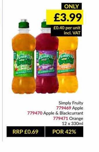 Musgrave MarketPlace Simply Fruity offer
