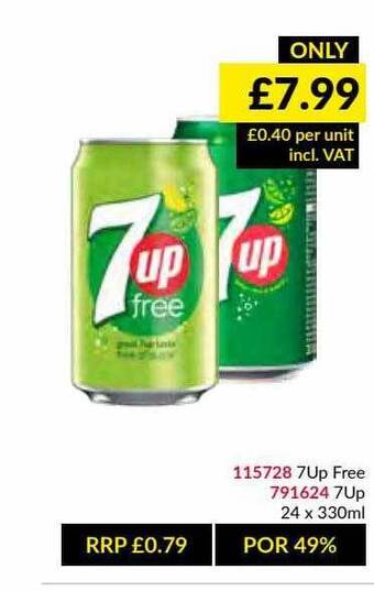 Musgrave MarketPlace 7up Free, 7up offer
