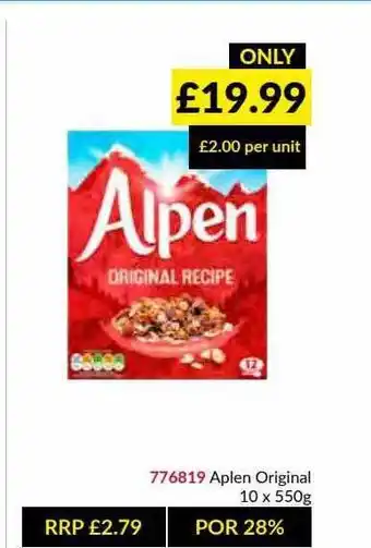 Musgrave MarketPlace Aplen Original offer