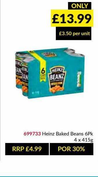 Musgrave MarketPlace Heinz Baked Beans 6pk offer