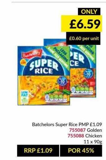 Musgrave MarketPlace Batchelors Super Rice offer