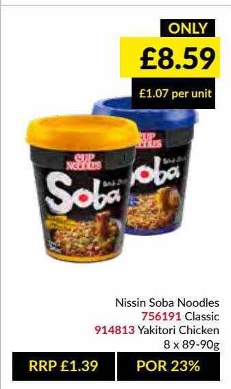Musgrave MarketPlace Nissin Soba Noodles offer