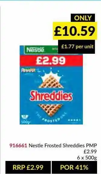 Musgrave MarketPlace Nestle Frosted Shreddies offer