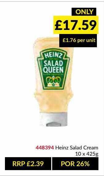 Musgrave MarketPlace Heinz Salad Cream offer
