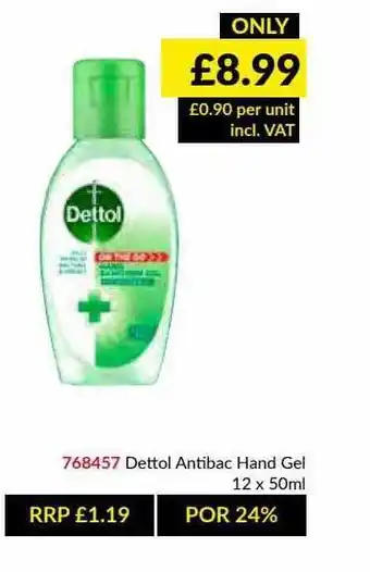 Musgrave MarketPlace Dettol Antibac Hand Gel offer