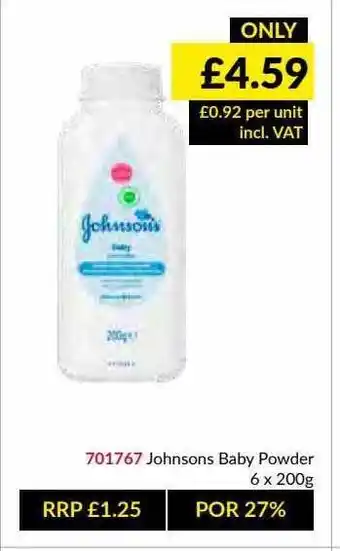 Musgrave MarketPlace Johnsons Baby Powder offer