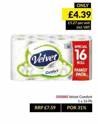 Musgrave MarketPlace Velvet Comfort offer