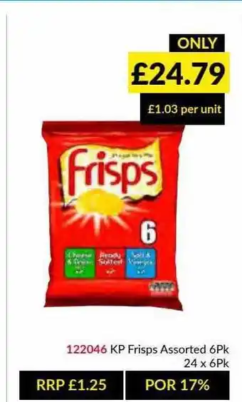 Musgrave MarketPlace Kp Frisps Assorted 6 Pk offer
