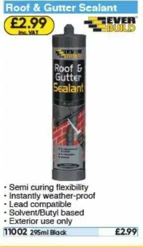 Toolstation Roof & Gutter Sealant Ever Build offer