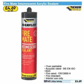 Toolstation Fire Mate Intumescent Acrylic Sealant Ever Build offer