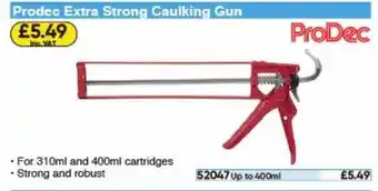 Toolstation Prodeo Extra Strong Caulking Gun Prodec offer