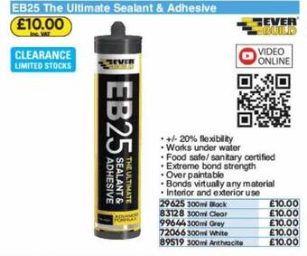 Toolstation Eb25 The Ultimate Sealant & Adhesive Ever Build offer