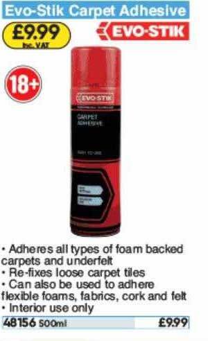 Toolstation Evo-stik Carpet Adhesive offer