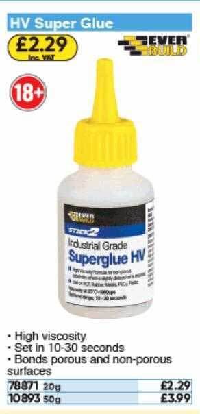 Toolstation Hv Super Glue Ever Build offer